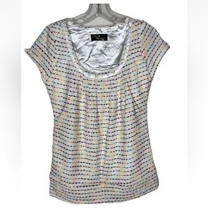 Cecil McBee Colorful Striped Women's Blouse